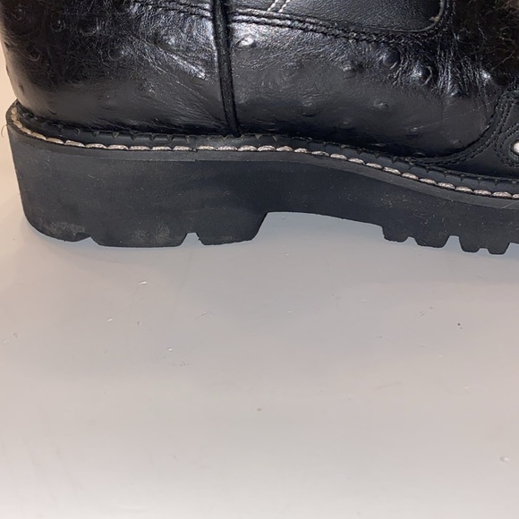 Women’s Roper Boots, black,leather with rhinestones. “Fat baby“ Size: 7 - Picture 11 of 13